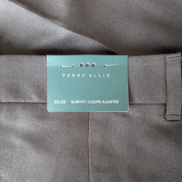 NWT Perry Ellis Travel Luxe Pants Navy - Men’s 32x32 Straight Fit - Picture 5 of 6
